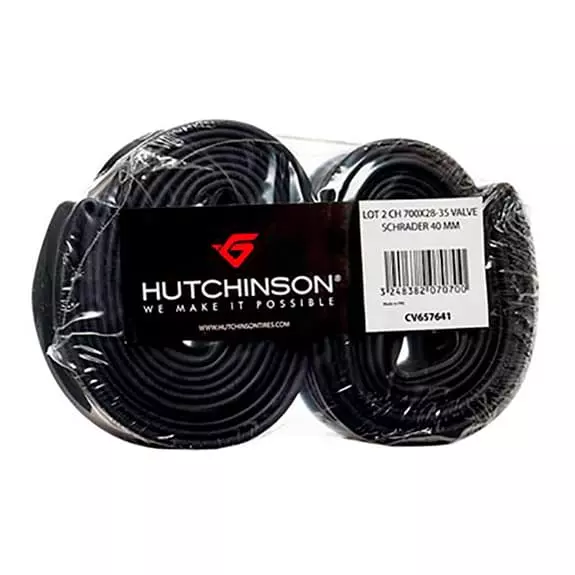 Pack Camere D'aria Hutchinson 700x28-35 Valvola Schrader 40 Mm 2 Unità 3 Pack Camere D'aria Hutchinson 700x28-35 Valvola Schrader 40 Mm 2 Unità