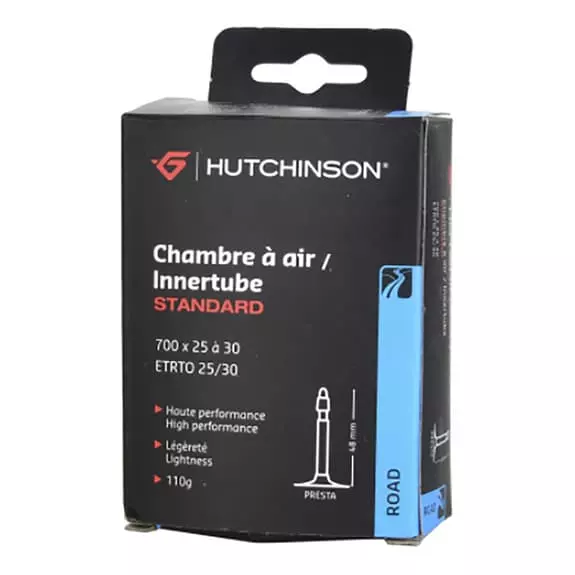 Camera D'aria Hutchinson 700x25-30 Valvola Presta 48 Mm 3 Camera D'aria Hutchinson 700x25-30 Valvola Presta 48 Mm