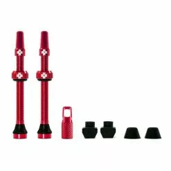 Muc-Off Valvola Muc Off Tubeless Alluminio 60mm Rosso (2 Unità)