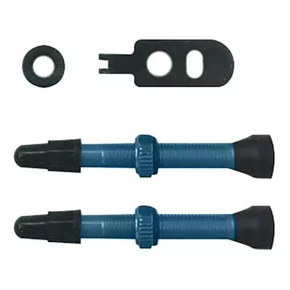 Valvola Momum TAV Alluminio 44mm Round Base Blu (2 Unità) 4 Valvola Momum TAV Alluminio 44mm Round Base Blu (2 Unità) - immagine 2