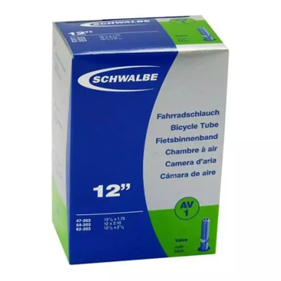 Camera D'aria Schwalbe CH 12.5x2.25 Valvola Schrader 3 Camera D'aria Schwalbe CH 12.5x2.25 Valvola Schrader
