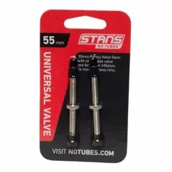 Valvole Stan's NoTubes 55 Mm Argentato (2 Unità)